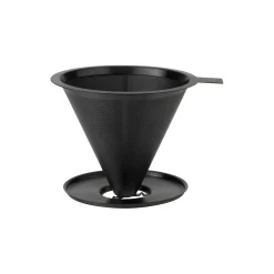 Stelton Nohr slow brew kaffetragt med filter, black metallic