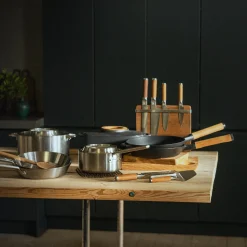 Fiskars Norden Steel stegefad med låg Ø 28 cm