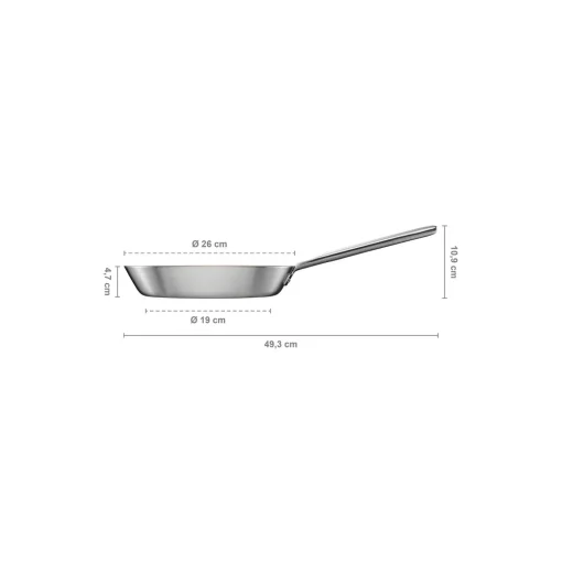 Fiskars Norden Steel stegepande Ø 26 cm