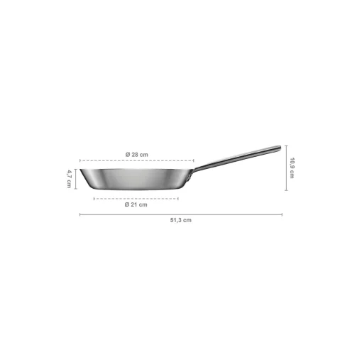 Fiskars Norden Steel stegepande ubelagt Ø 28 cm