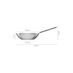 Fiskars Norden Steel wok ubelagt Ø 28 cm