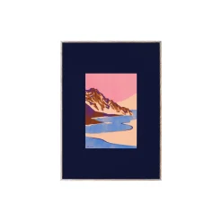 Paper Collective Orange Landscape poster