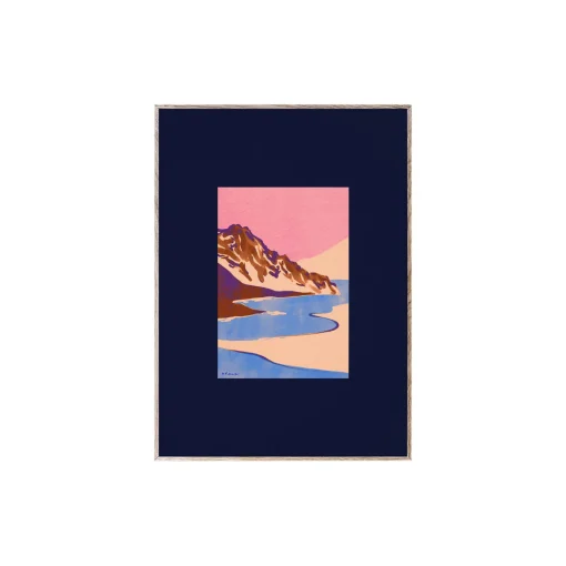 Paper Collective Orange Landscape poster