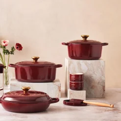 Le Creuset Oval grydeskeholder, garnet