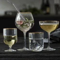 Lyngby Glas Palermo Gold cocktailglas 4 stk.