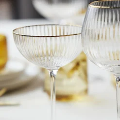Lyngby Glas Palermo Gold cocktailglas 4 stk.