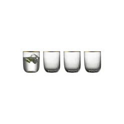 Lyngby Glas Palermo Gold tumbler 4 stk.