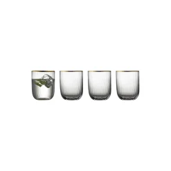 Lyngby Glas Palermo Gold tumbler 4 stk.