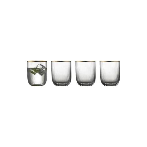 Lyngby Glas Palermo Gold tumbler 4 stk.