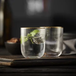 Lyngby Glas Palermo Gold tumbler 4 stk.