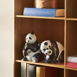 Royal Copenhagen Panda med unge figur
