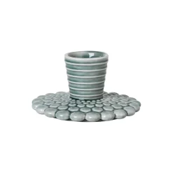 Dottir Nordic Design Pipanella Bubble Lines lysestage, blue grey