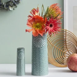 Dottir Nordic Design Pipanella Flower Vase, peacock