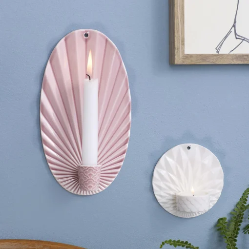 Dottir Nordic Design Pipanella Waves væghængt lysestage,