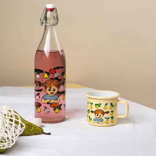 Muurla Pippi glasflaske frugter