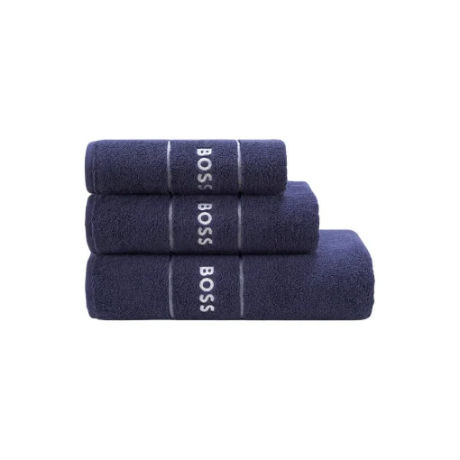 BOSS Home Plain håndklæde, navy