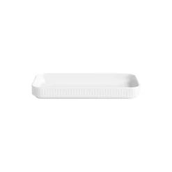 Pillivuyt Plissé rektangulært fad 24 cm
