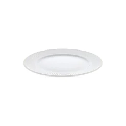 Pillivuyt Plissé tallerken Ø 22 cm, hvid/guld