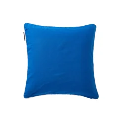 Lexington Pudebetræk i økologisk bomuldstwill med logo, sea blue/white