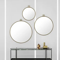 GUBI Randaccio Wall Mirror, antique brass