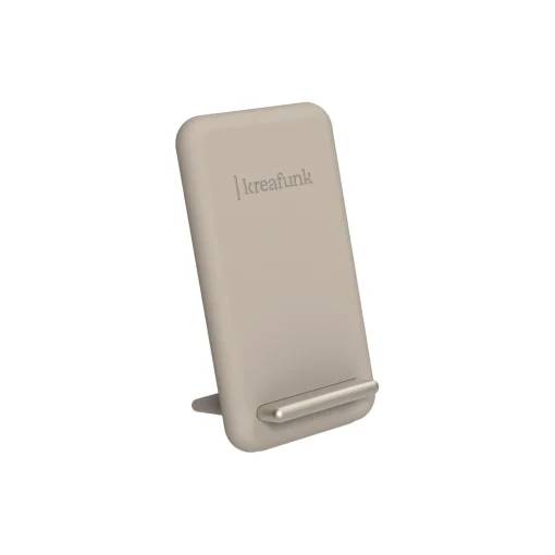 Kreafunk reCHARGE trådløs powerbank, ivory sand