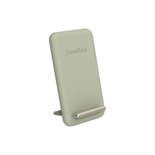Kreafunk reCHARGE trådløs powerbank, dusty olive