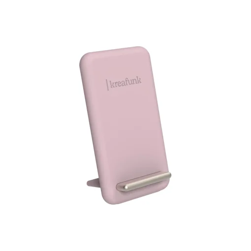 Kreafunk reCHARGE trådløs powerbank, dusty rose
