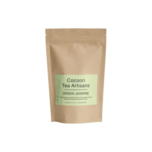 Cocoon Tea Artisans Refill Bag, organic green jasmine