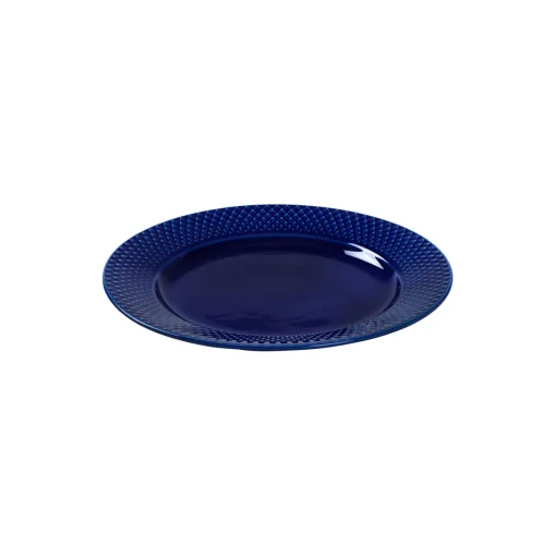 Lyngby Porcelæn Rhombe Color frokosttallerken Ø 23 cm, mørk blå