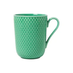 Lyngby Porcelæn Rhombe Color krus med hank, grøn