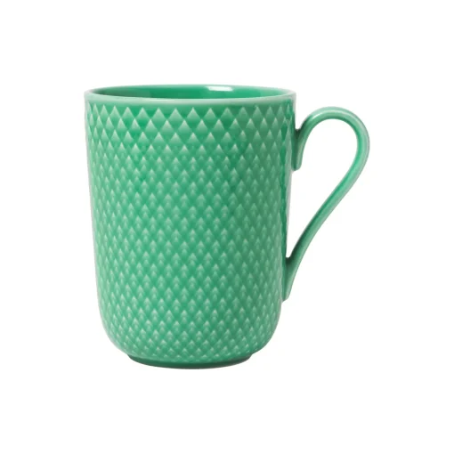 Lyngby Porcelæn Rhombe Color krus med hank, grøn