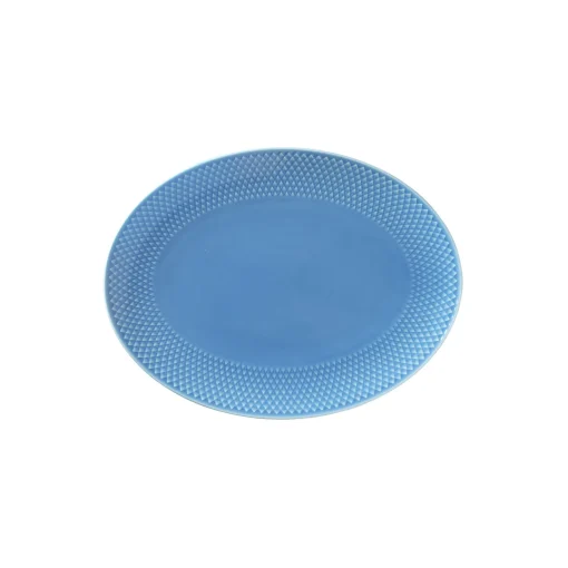 Lyngby Porcelæn Rhombe Color ovalt serveringsfad,