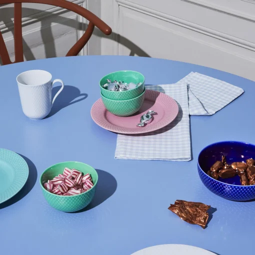 Lyngby Porcelæn Rhombe Color skål, mørk blå