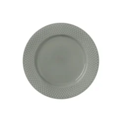 Lyngby Porcelæn Rhombe Earth Frokosttallerken Ø 21 cm, moss