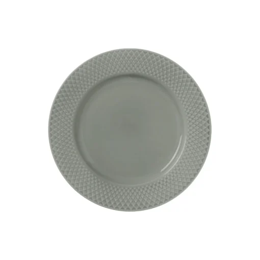 Lyngby Porcelæn Rhombe Earth Frokosttallerken Ø 21 cm, moss