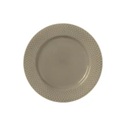 Lyngby Porcelæn Rhombe Earth Frokosttallerken Ø 23 cm, clay