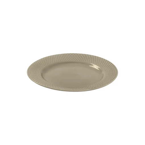 Lyngby Porcelæn Rhombe Earth Frokosttallerken Ø 23 cm, clay