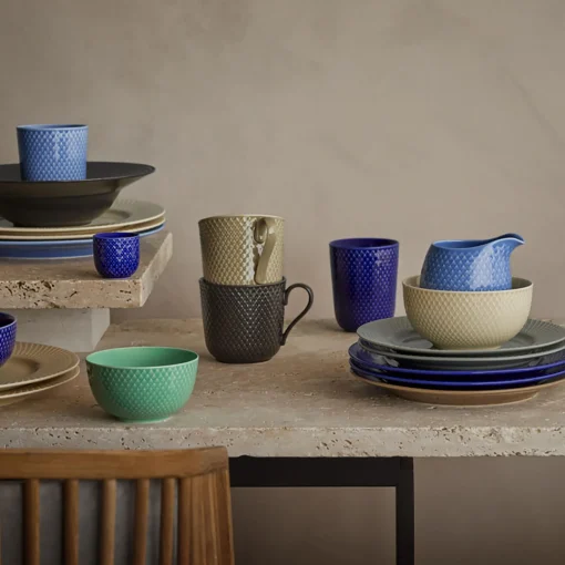 Lyngby Porcelæn Rhombe Earth Krus med hank,