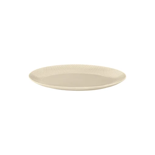 Lyngby Porcelæn Rhombe Earth Ovalt serveringsfad,