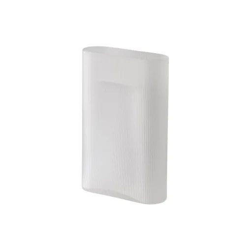 Muuto Ridge Vase, /frosted glass