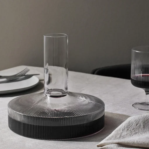 Ferm Living Ripple Vinkaraffel, clear
