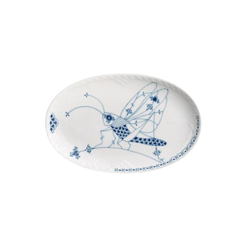 Royal Copenhagen Royal Creatures asiet 23,5 cm, græshoppe