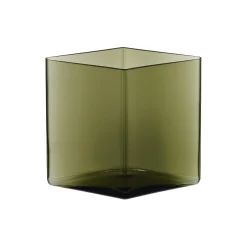 Iittala Ruutu vase, moss green
