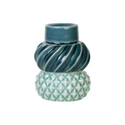 Dottir Nordic Design Samsurium Candlestack set of 2 pcs., petrol & peacock