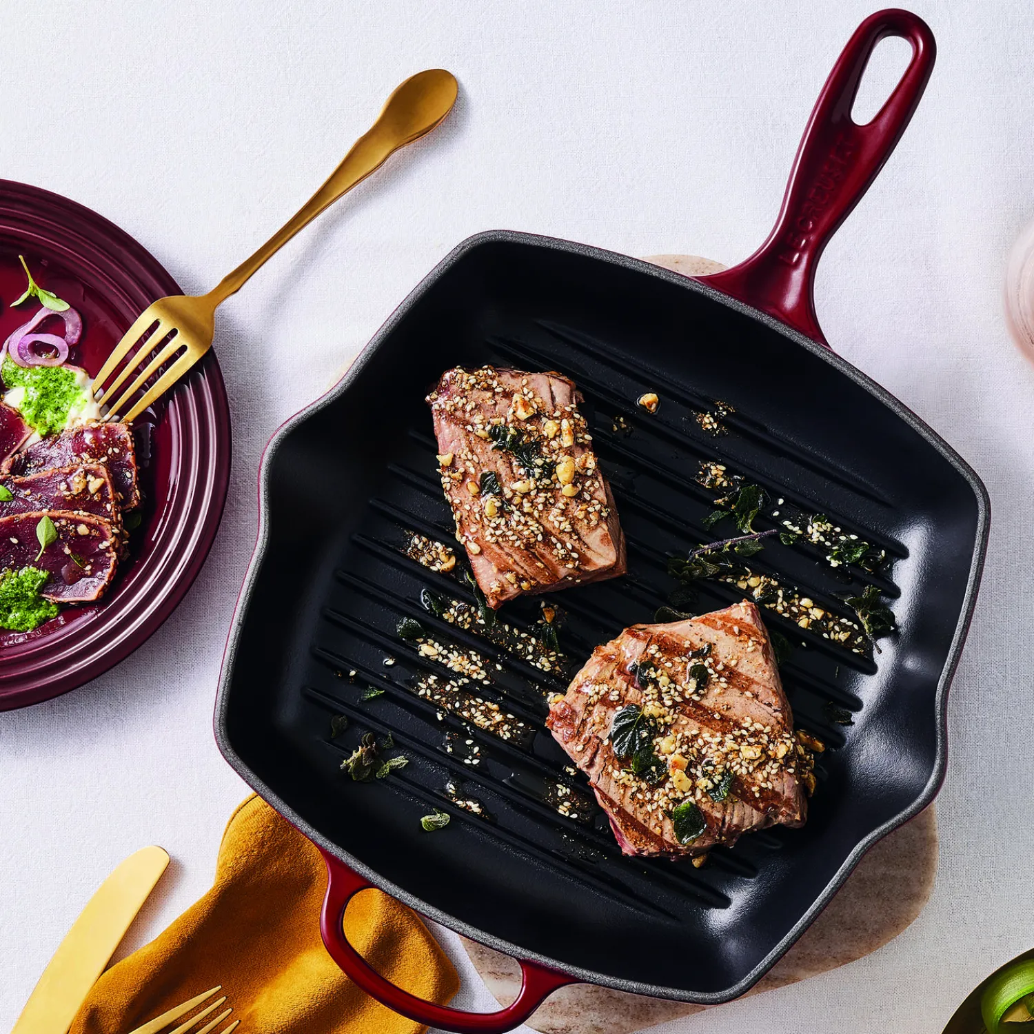 Le Creuset Signature Kvadratisk grillpande,
