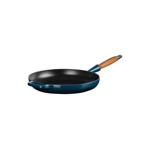 Le Creuset Signature stegepande med træhåndtag Ø 28 cm,