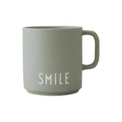 Design Letters SMILE favoritkop med hank,