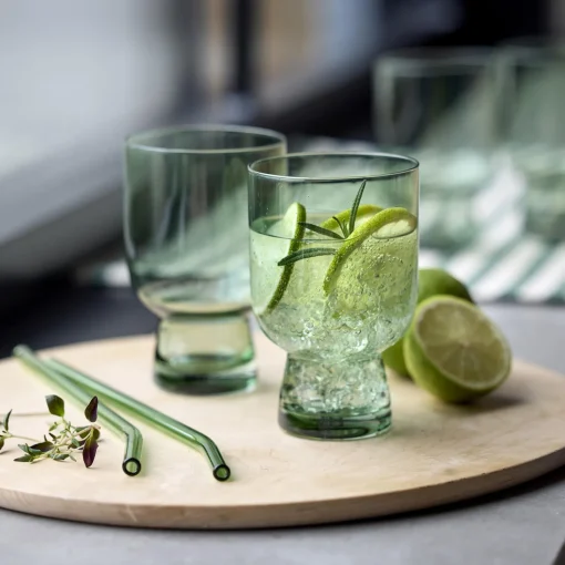 Lyngby Glas Sorrento vandglas 4 stk., grøn