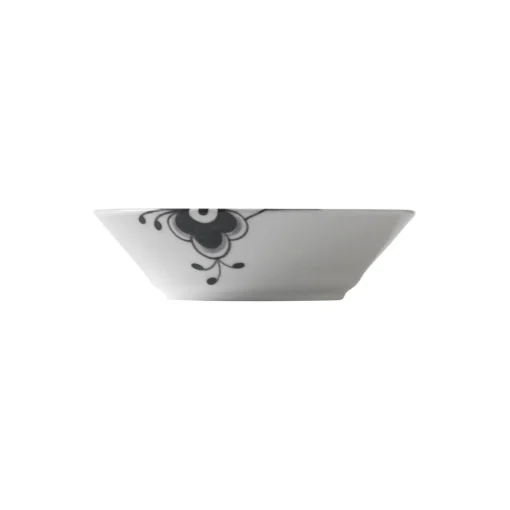 Royal Copenhagen Sort Mega Riflet dyb tallerken Ø 17 cm