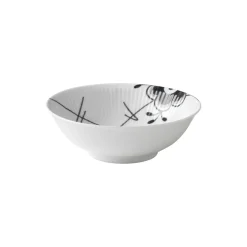 Royal Copenhagen Sort Mega Riflet skål 35 cl